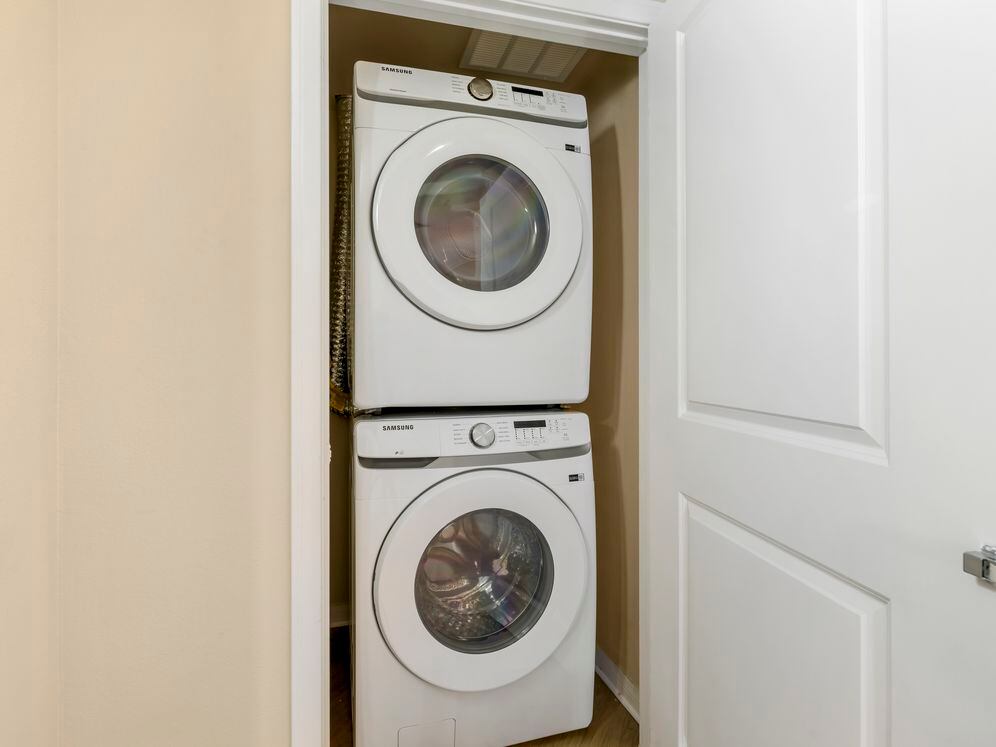 In-unit washer and dryer