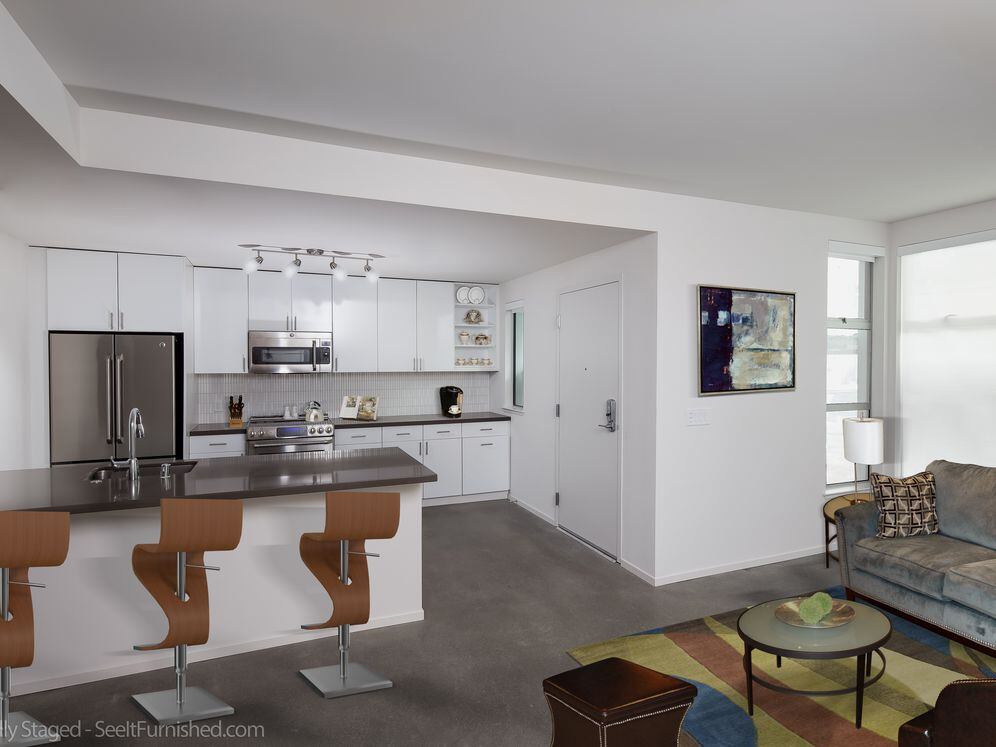 Two Bed Townhome Kitchen Living Area