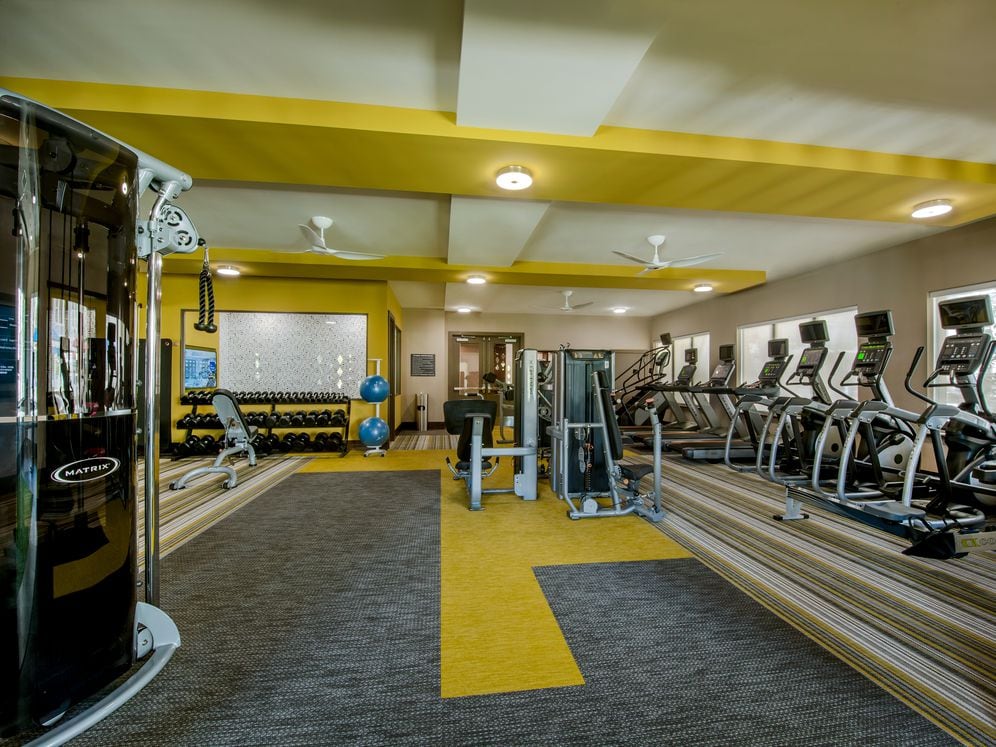 Fitness center with cardio and strength equipment