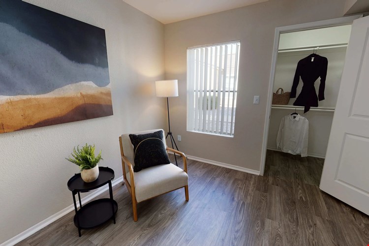 We reveal your favorite space to unwind - an oversized master bedroom with walk-in closet.