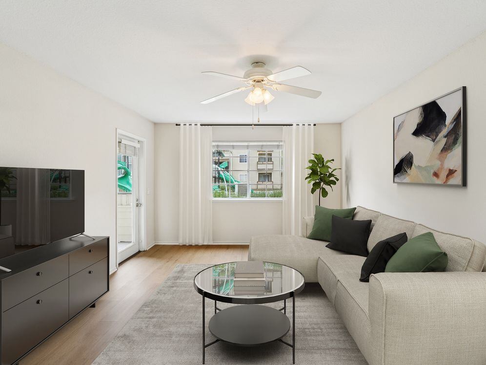 Classic II Collection living room with hard surface flooring