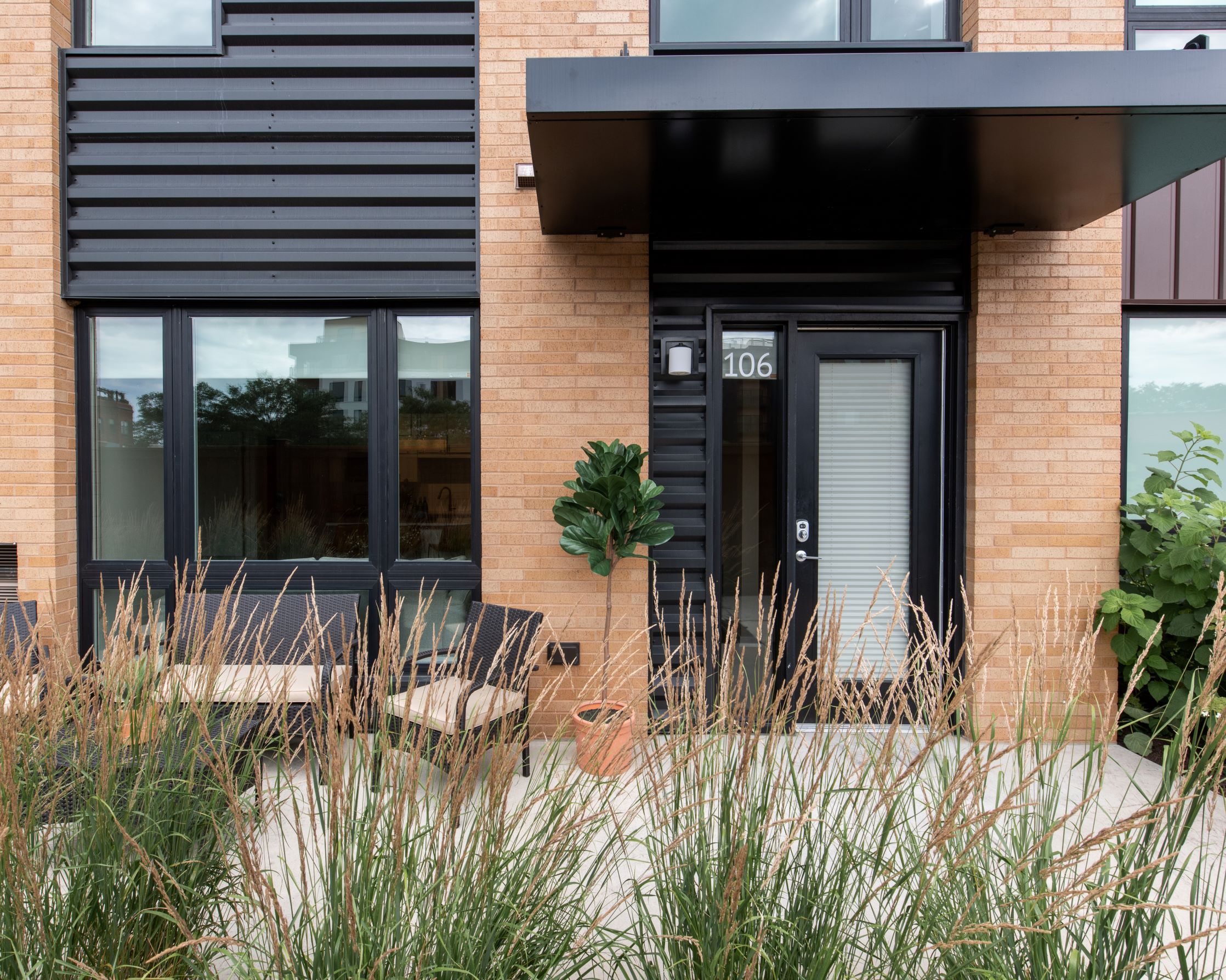 Townhome Private Entrance and Patio