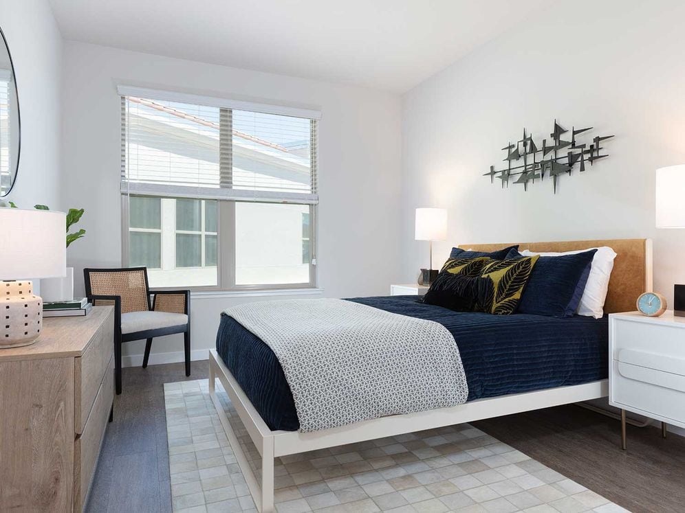 Upgrade Collection bedroom with hard surface flooring