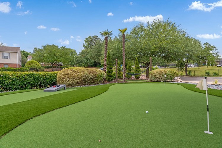 Practice your putt on our on-site putting green.