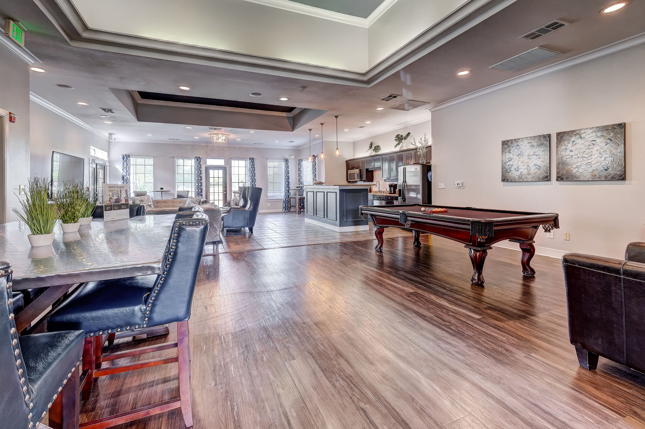 Community Lounge with pool table