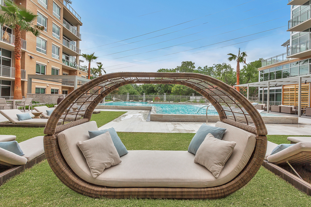 Pool right by The Katy Trail