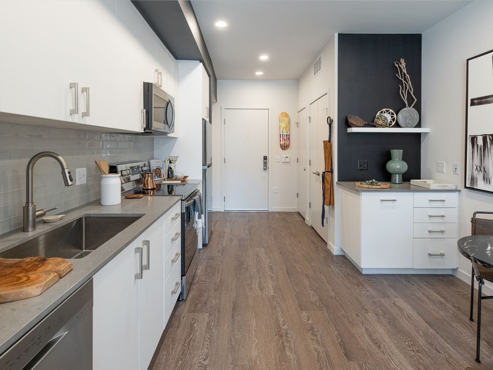 Scheme 1 Apartment with Accent Chalkboard Wall