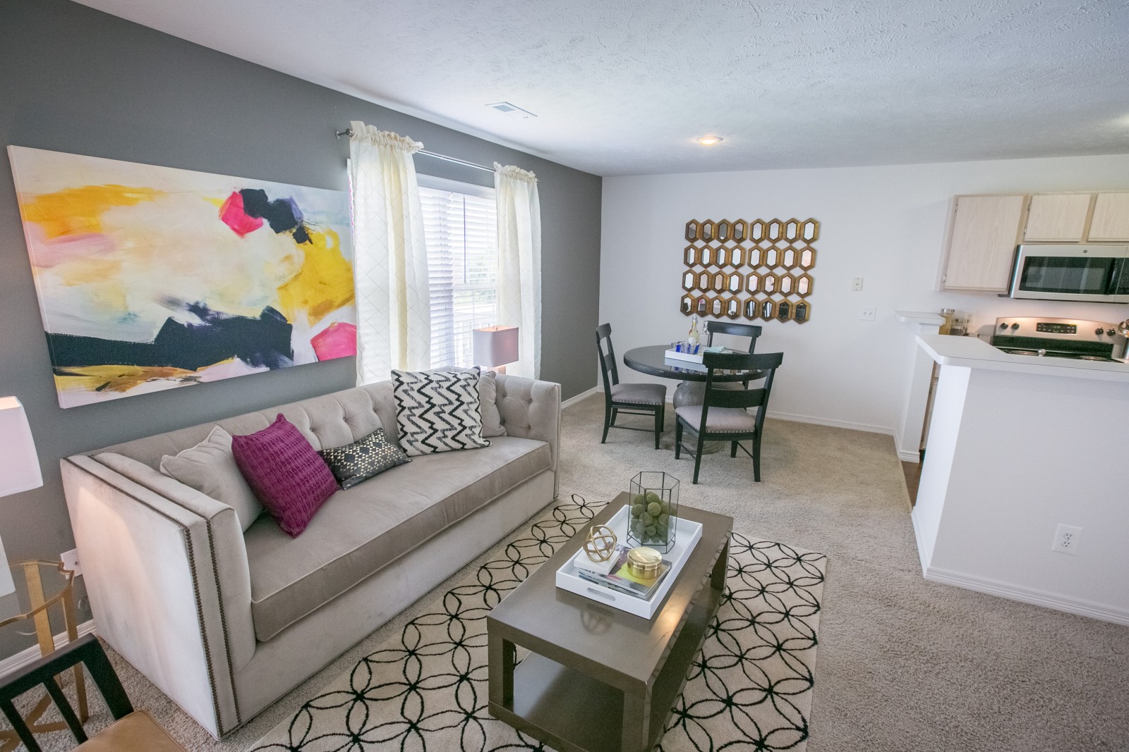 Open floor-plans at The Residence at Barrington in Aurora, OH