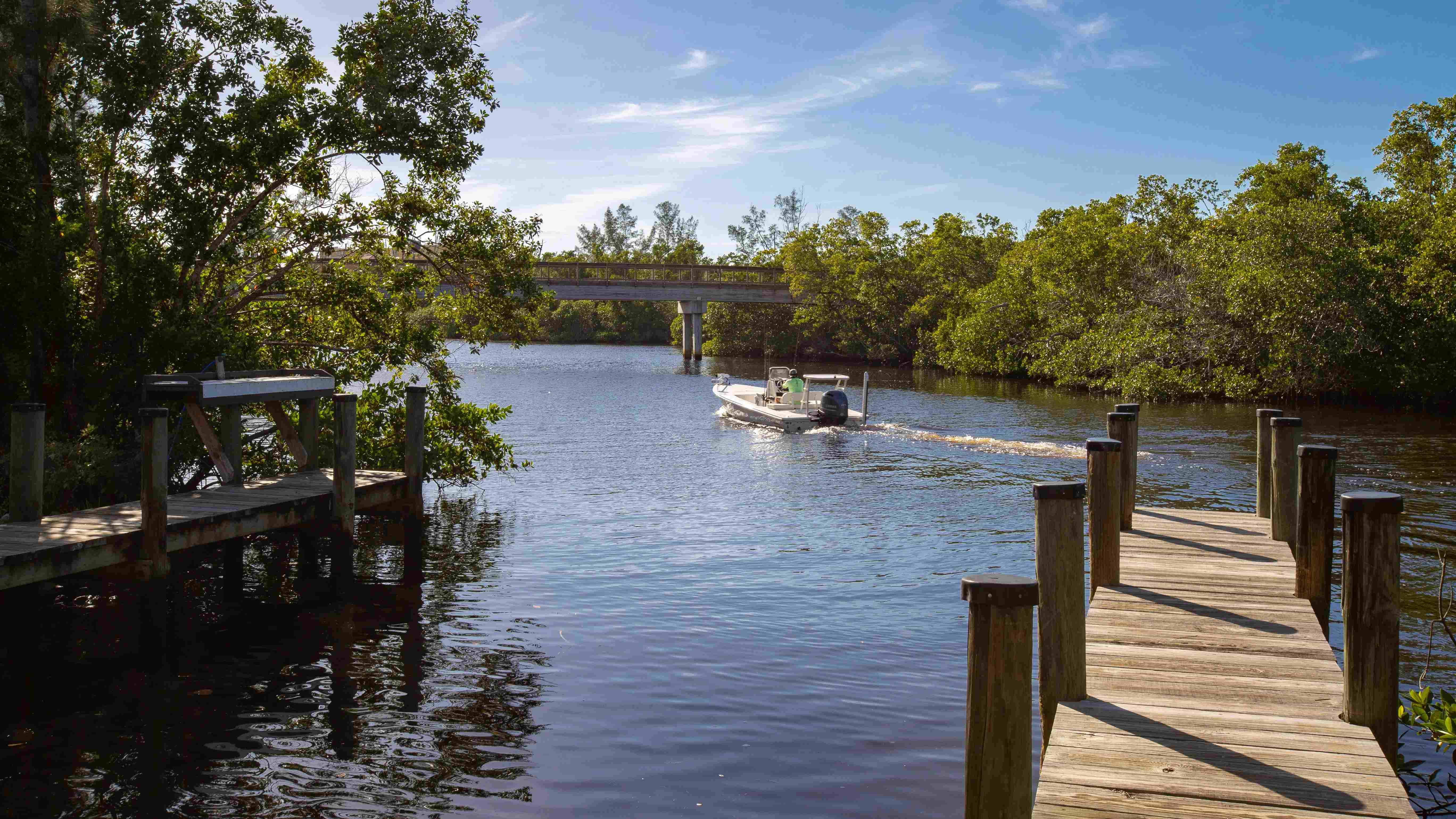 Cast a line and reel in scenic beauty from our Gordon River pier. 