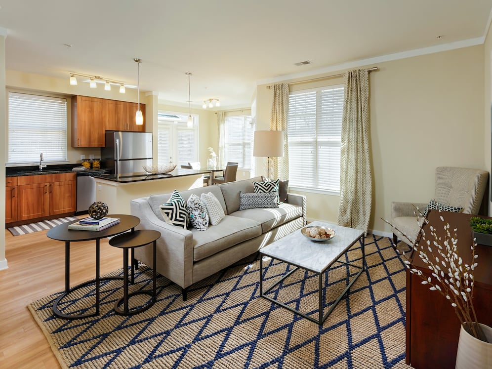 Classic Package I living room with hard surface flooring (select homes)