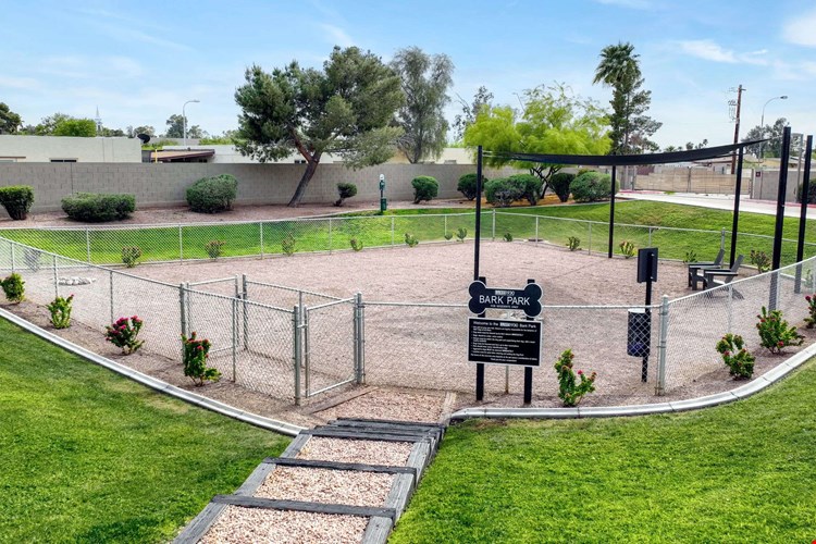 Let your furry friend run free in our stunning off-leash dog park, where they can play and make new friends.