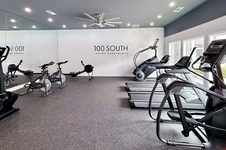 Stay energized and reach your fitness goals in our state-of-the-art fitness center, featuring cardio equipment, spin bikes, and natural light.