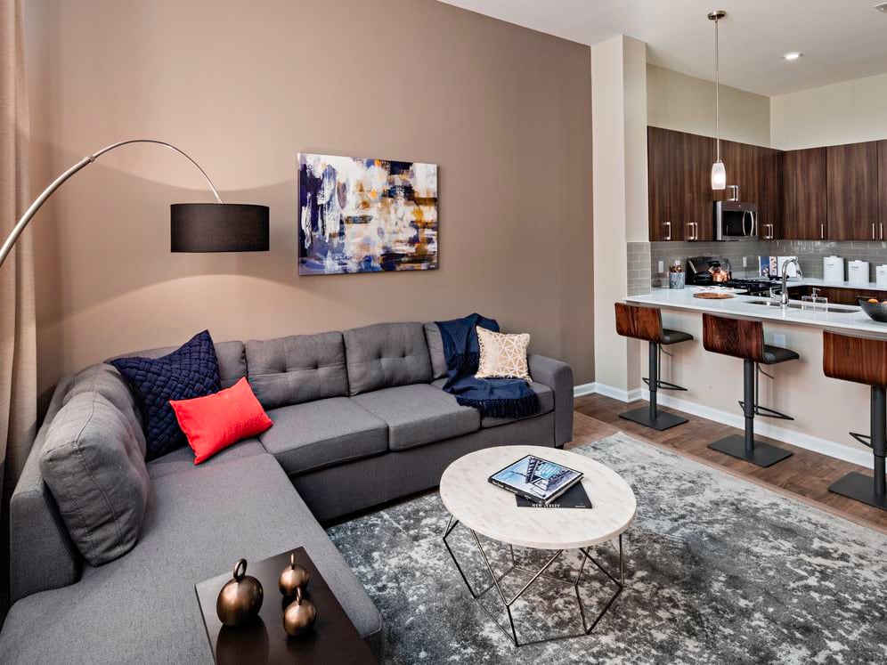 Kitchen and living area