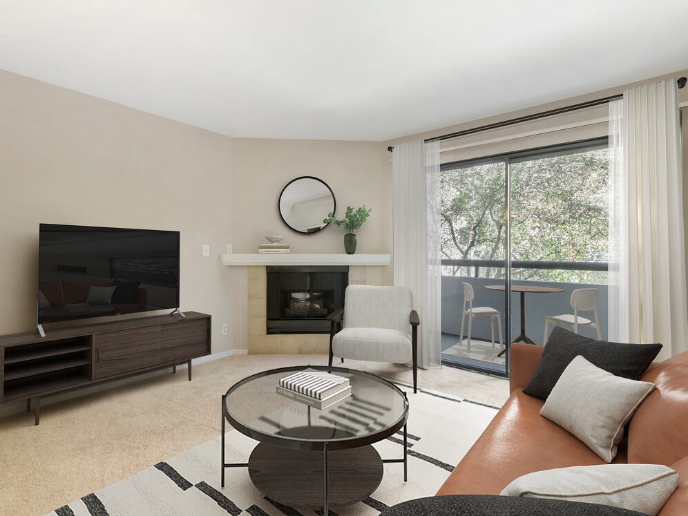 Classic Package II living room with carpet