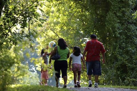 Parks with benches throughout the community