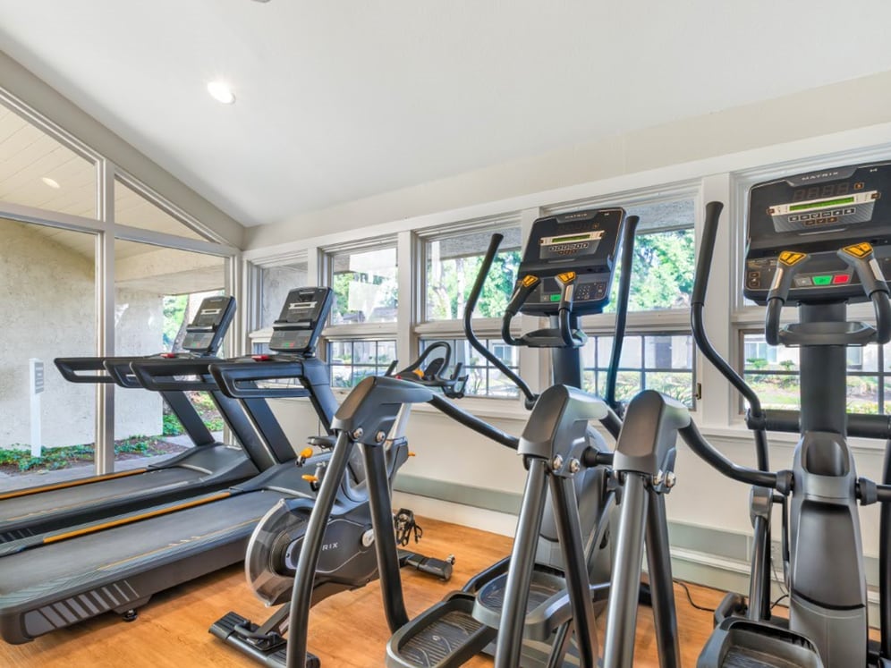 Fitness center with cardio equipment