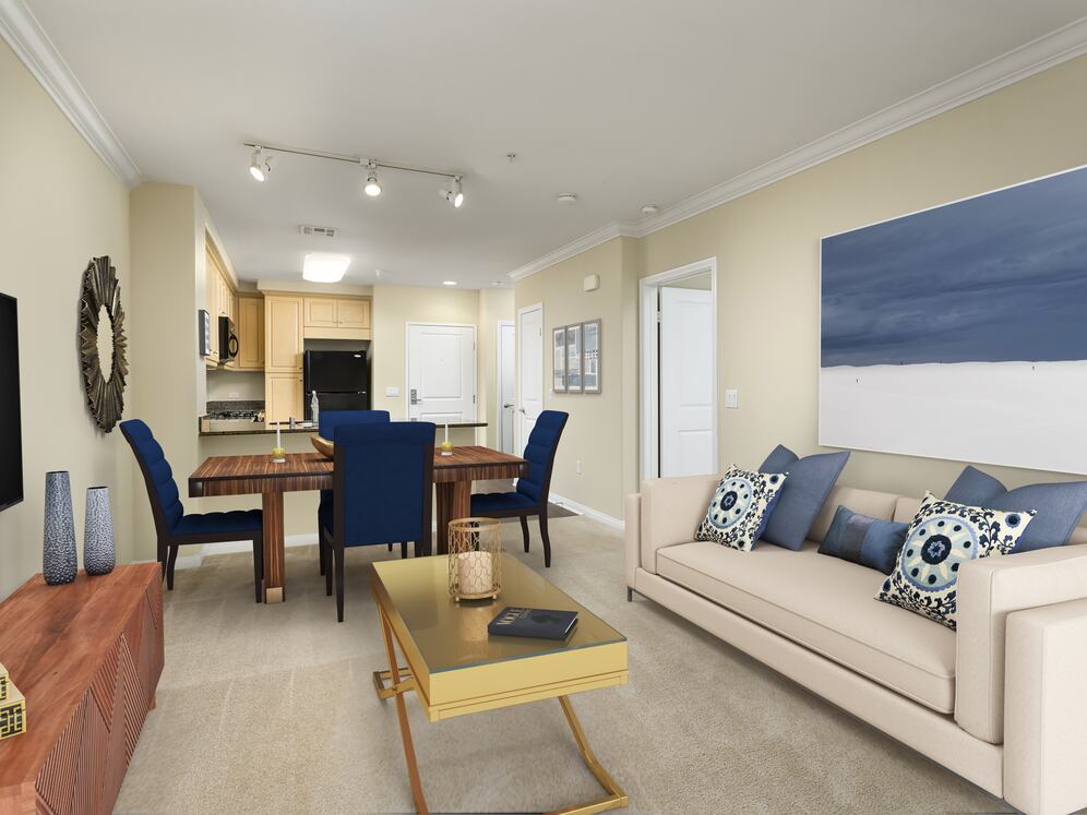 Classic Package I living and dining area