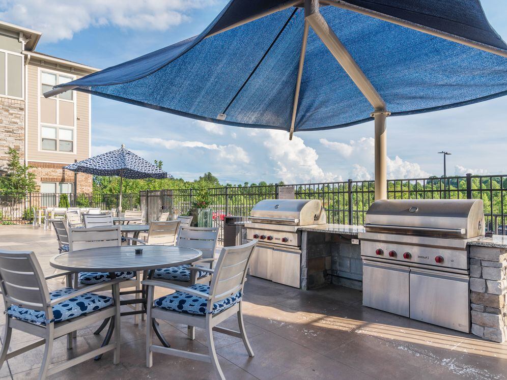 Sundeck with grill stations