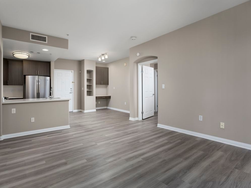 Kitchen and Living and Dining Areas