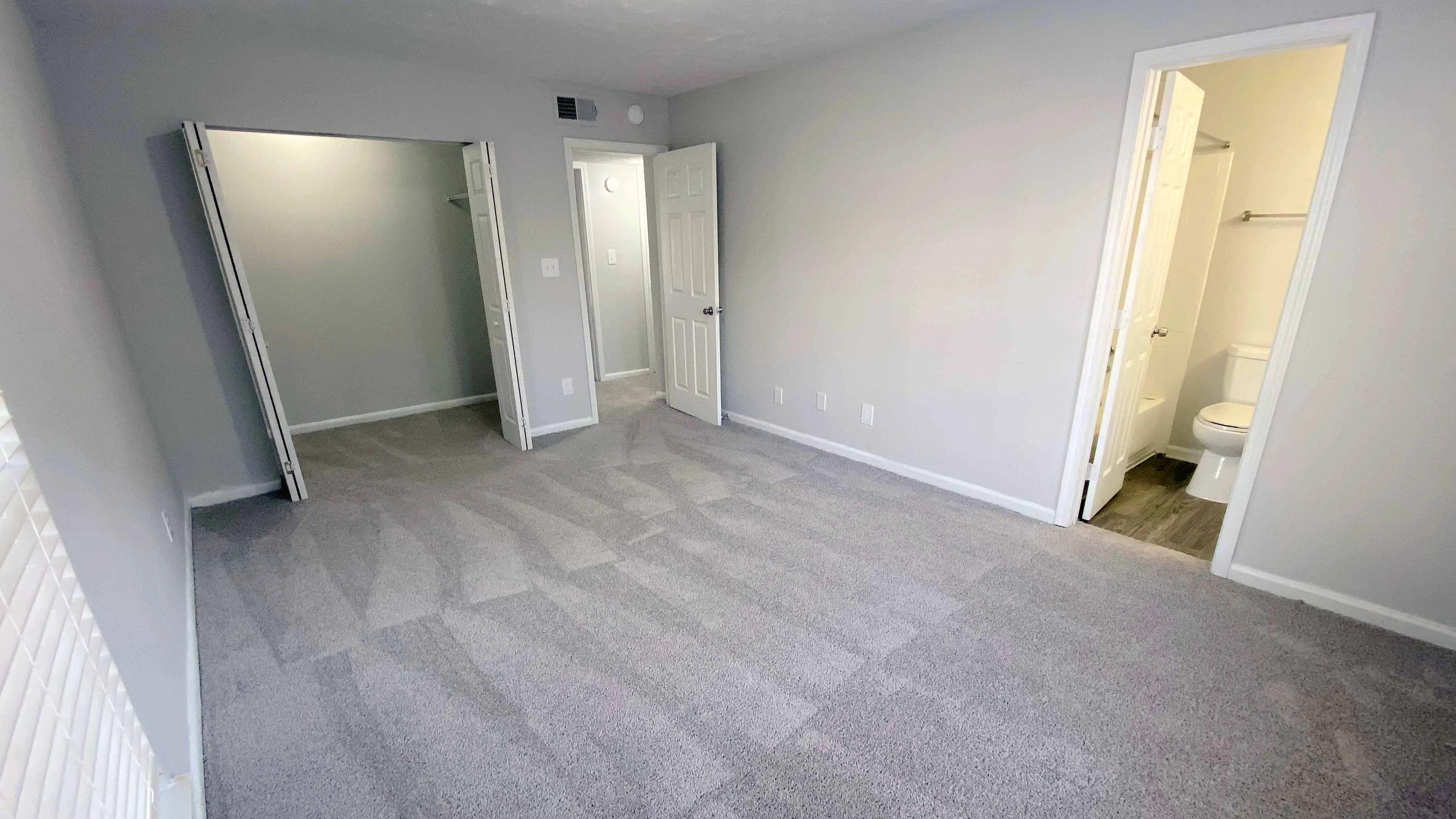 Live masterfully! Your personal oasis awaits in this master bedroom with an ensuite bath and lush carpeting.