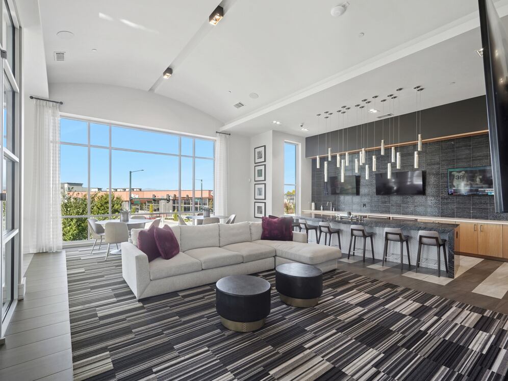 Resident lounge with entertaining kitchenette