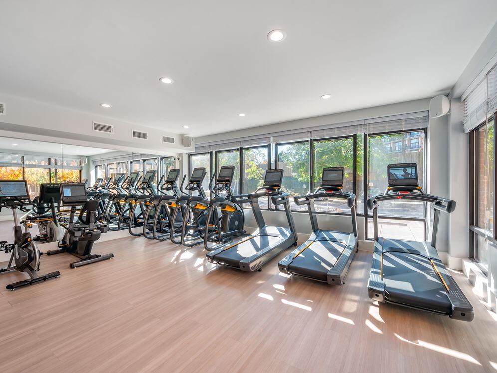 Fitness center with cardio equipment