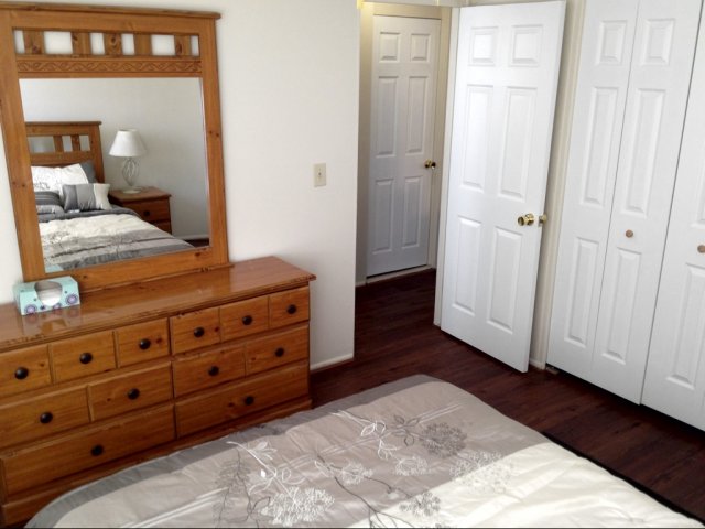 Master Bedroom in 2 Bedroom w/ vinyl floors
