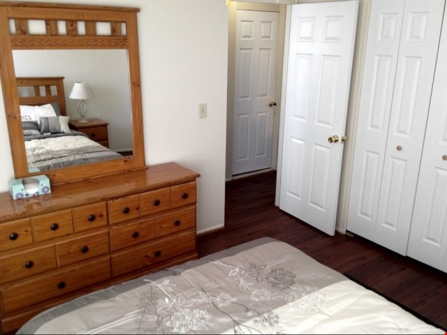 Master Bedroom in 2 Bedroom w/ vinyl floors
