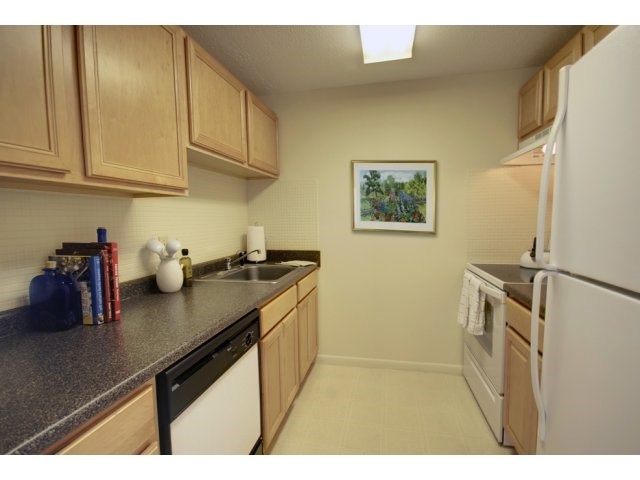 Renovated kitchens in select apartments