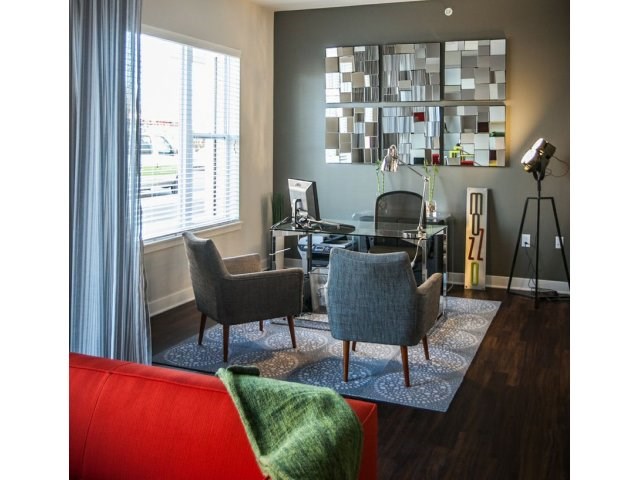 Mozzo Apartments offer flex space that offers you plenty of options such as the creation of a home office, media room or dining area