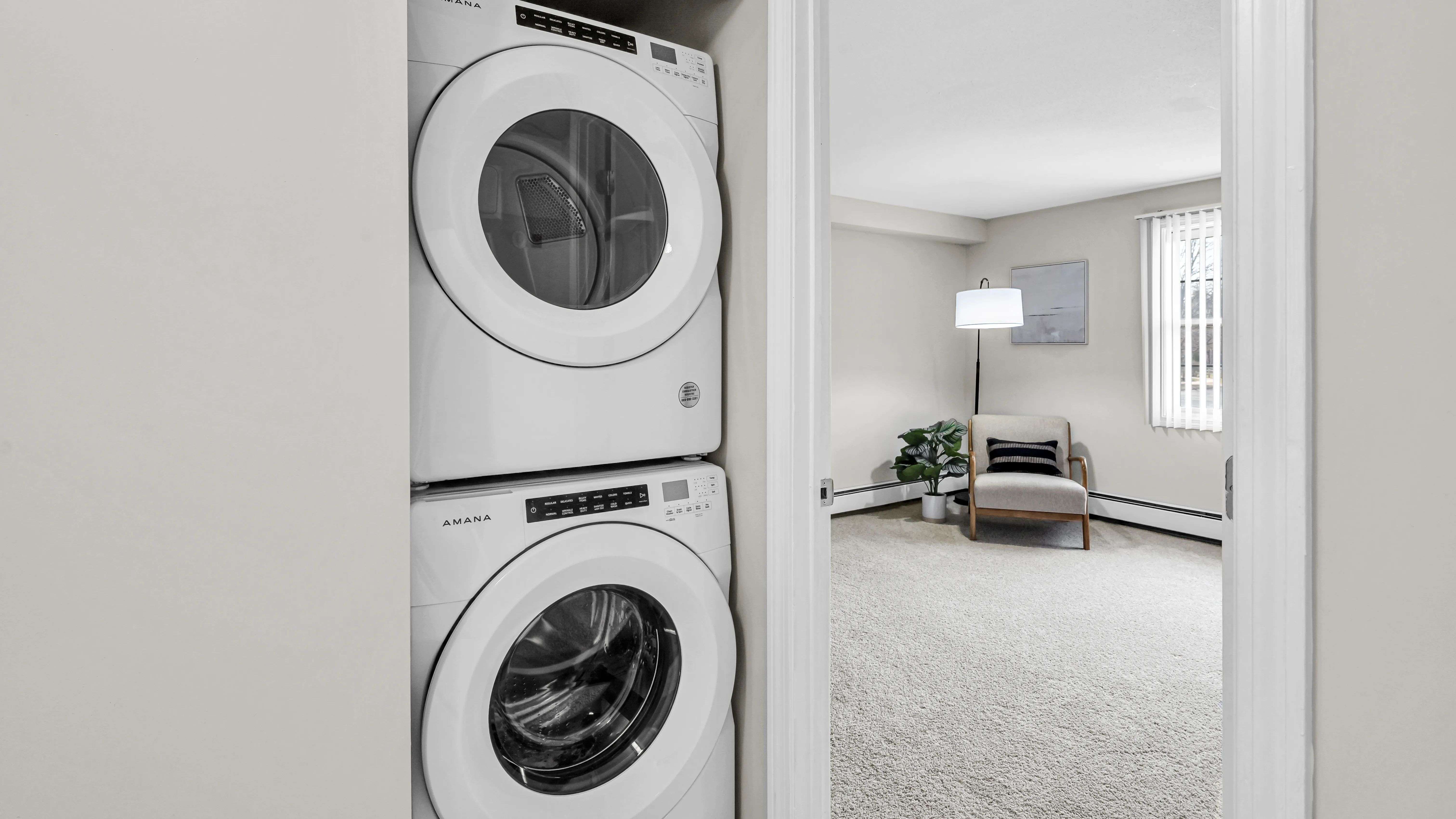 Select apartments offer in-unit washer and dryer appliances for ultimate convenience. 