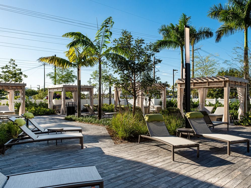 Pool Deck, Lounge and Cabanas